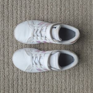 Iridescent Adidas kids sneakers, size 1.5